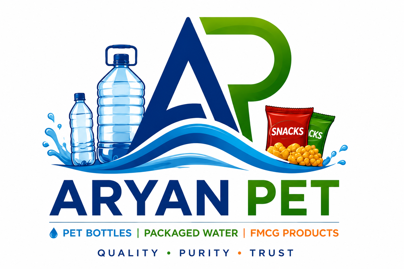 Aryan PET Premium Water Bottle – 1 Litre